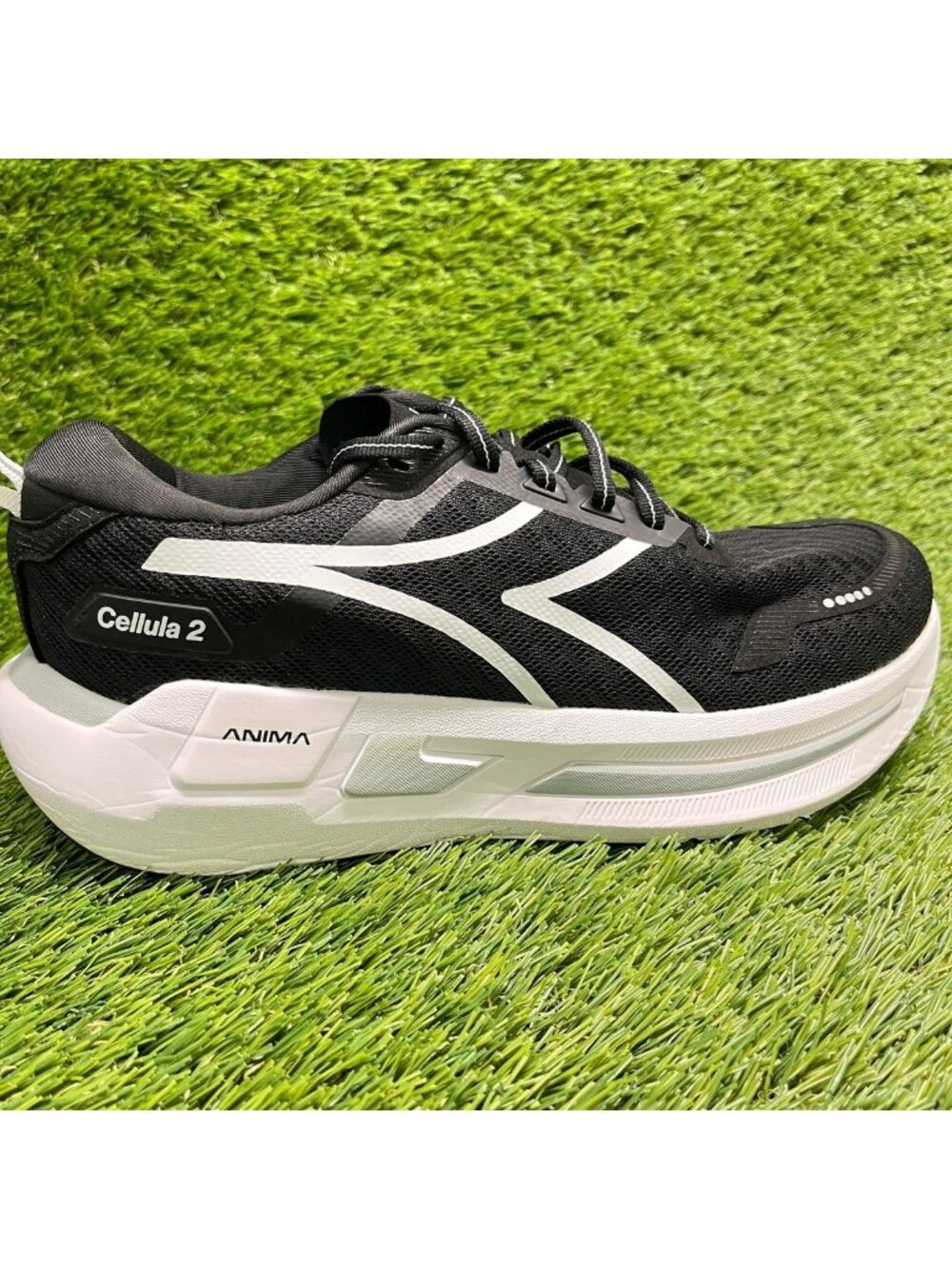 Diadora Cellula 2 Womens Size 9 Black White Athletic Running Shoes Sneakers